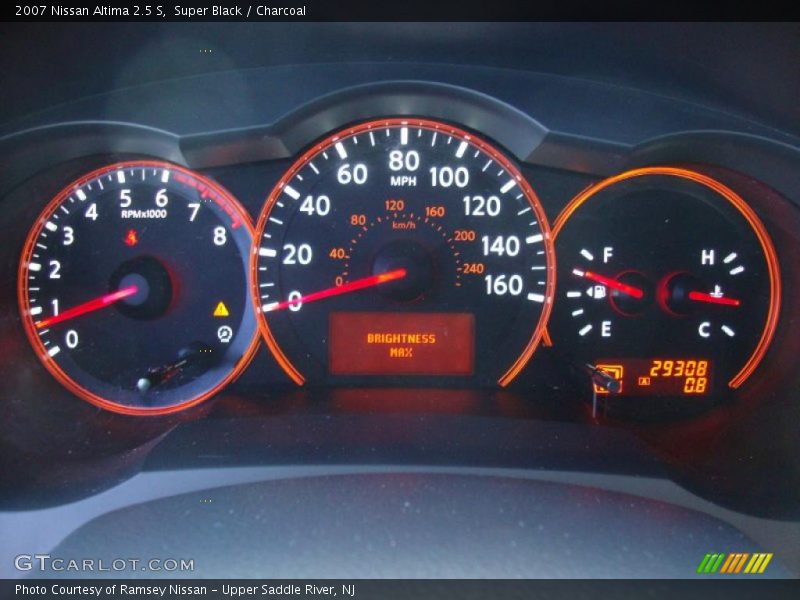 Super Black / Charcoal 2007 Nissan Altima 2.5 S