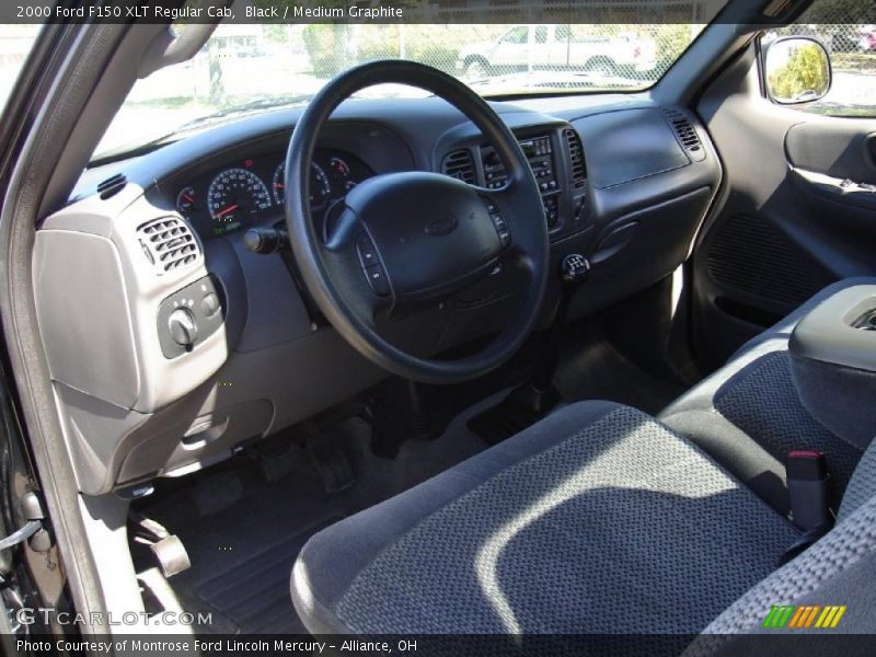 Black / Medium Graphite 2000 Ford F150 XLT Regular Cab