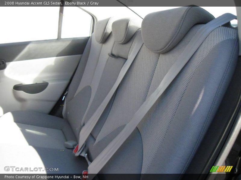 Ebony Black / Gray 2008 Hyundai Accent GLS Sedan
