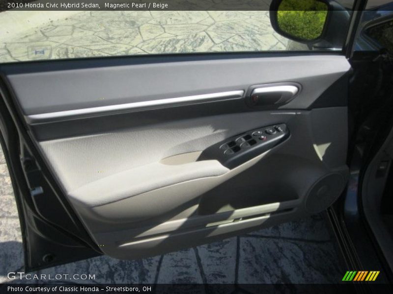Magnetic Pearl / Beige 2010 Honda Civic Hybrid Sedan