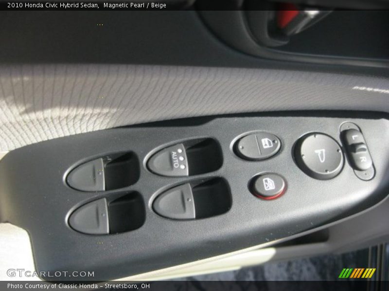 Magnetic Pearl / Beige 2010 Honda Civic Hybrid Sedan