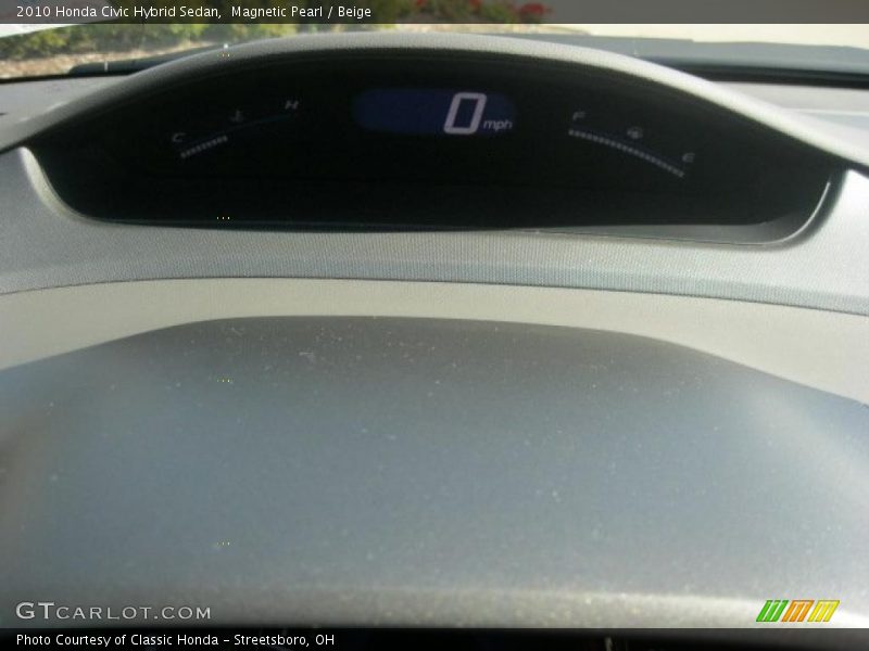 Magnetic Pearl / Beige 2010 Honda Civic Hybrid Sedan
