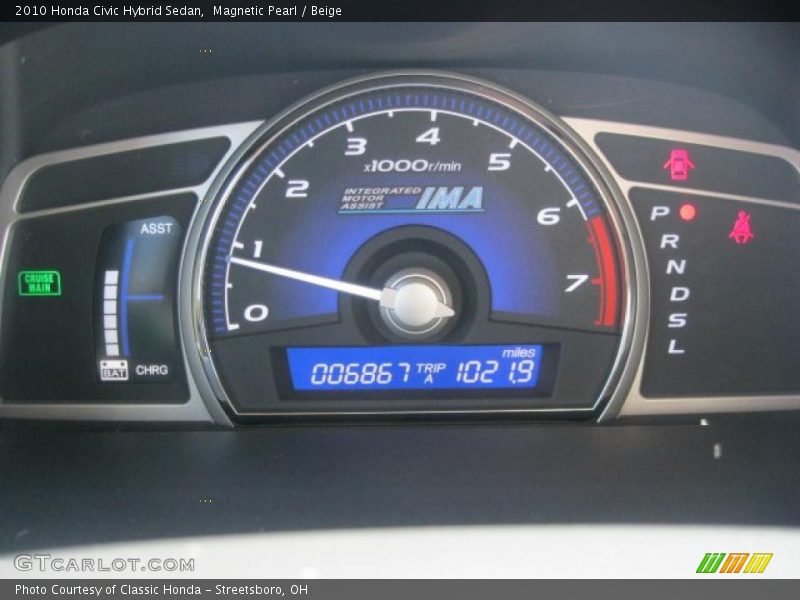  2010 Civic Hybrid Sedan Hybrid Sedan Gauges