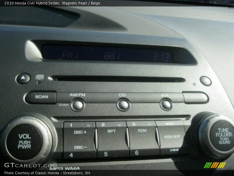 Magnetic Pearl / Beige 2010 Honda Civic Hybrid Sedan
