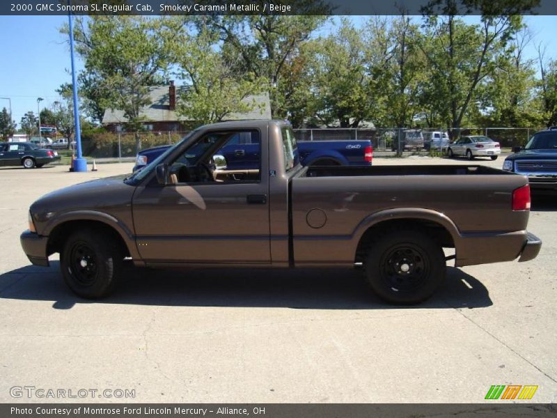 Smokey Caramel Metallic / Beige 2000 GMC Sonoma SL Regular Cab