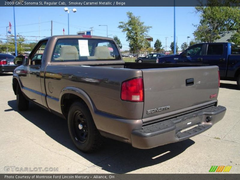 Smokey Caramel Metallic / Beige 2000 GMC Sonoma SL Regular Cab
