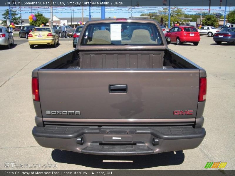 Smokey Caramel Metallic / Beige 2000 GMC Sonoma SL Regular Cab