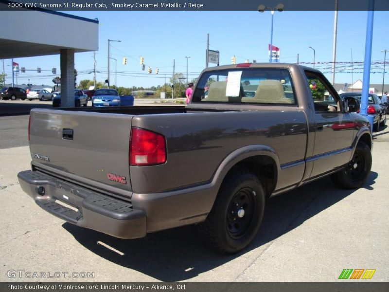 Smokey Caramel Metallic / Beige 2000 GMC Sonoma SL Regular Cab