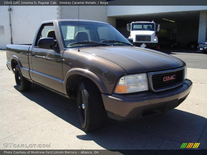 Smokey Caramel Metallic / Beige 2000 GMC Sonoma SL Regular Cab