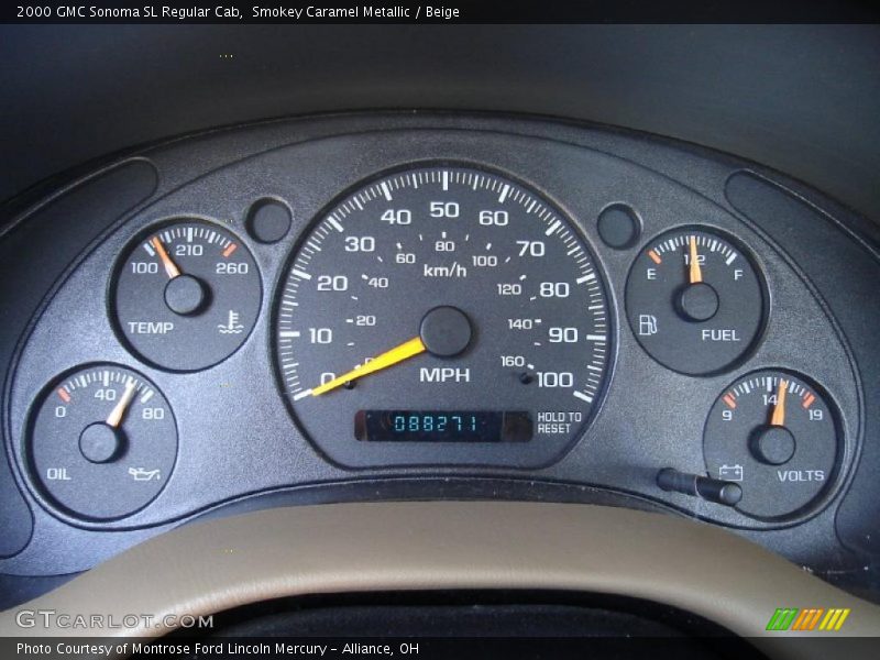 Smokey Caramel Metallic / Beige 2000 GMC Sonoma SL Regular Cab