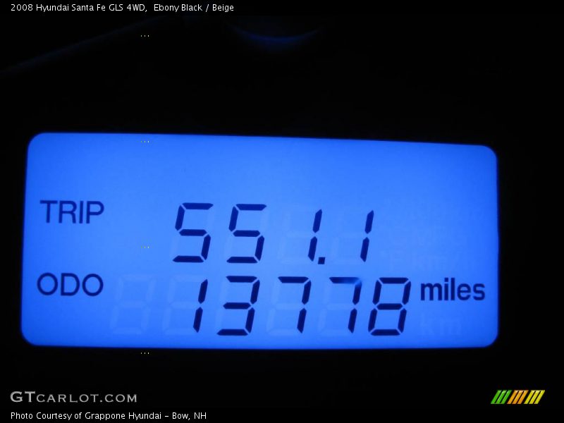 Ebony Black / Beige 2008 Hyundai Santa Fe GLS 4WD