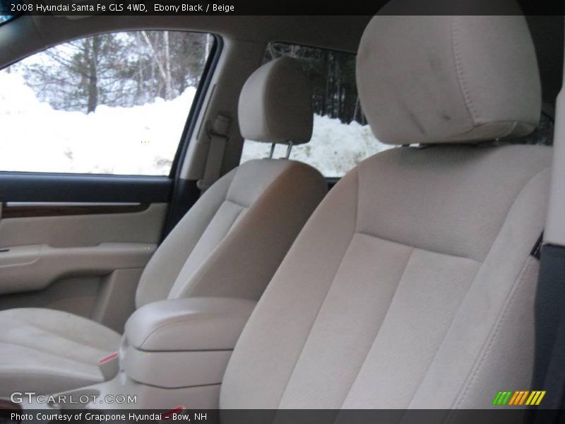 Ebony Black / Beige 2008 Hyundai Santa Fe GLS 4WD