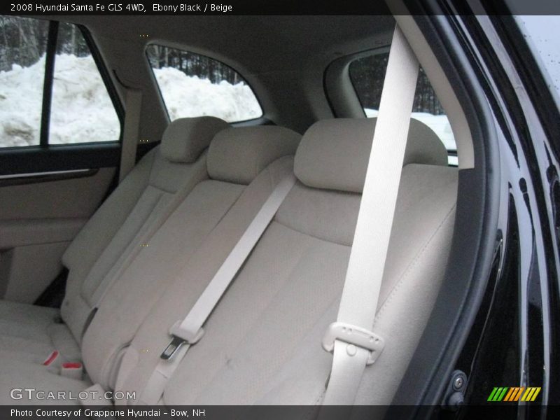 Ebony Black / Beige 2008 Hyundai Santa Fe GLS 4WD