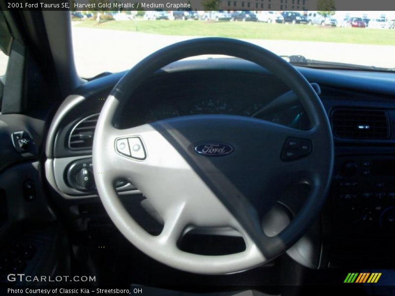 Harvest Gold Metallic / Medium Graphite 2001 Ford Taurus SE