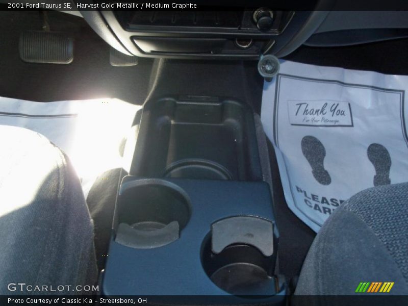 Harvest Gold Metallic / Medium Graphite 2001 Ford Taurus SE