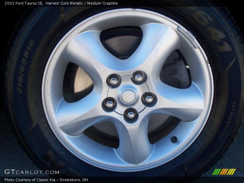 Harvest Gold Metallic / Medium Graphite 2001 Ford Taurus SE