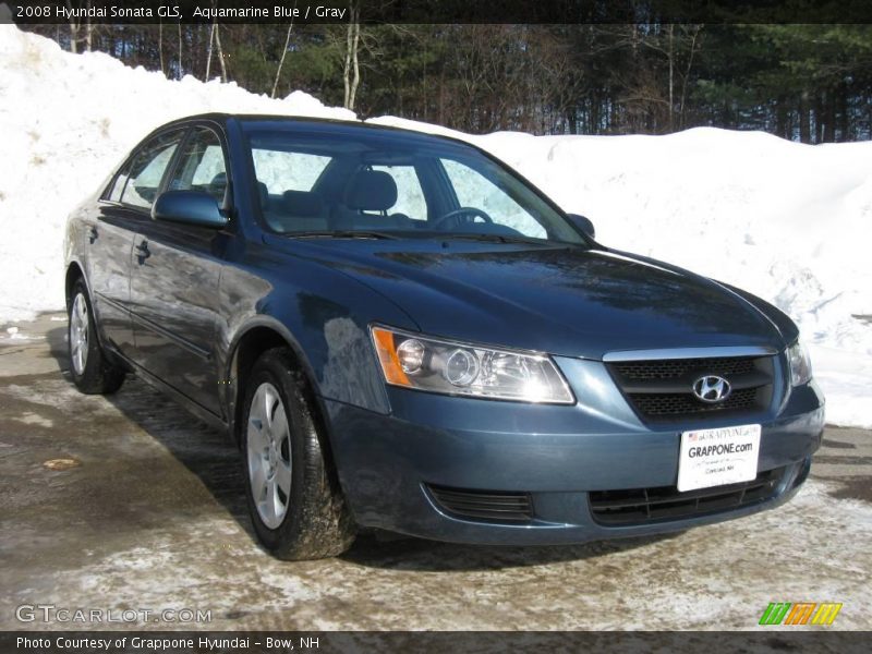 Aquamarine Blue / Gray 2008 Hyundai Sonata GLS