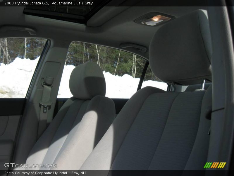 Aquamarine Blue / Gray 2008 Hyundai Sonata GLS