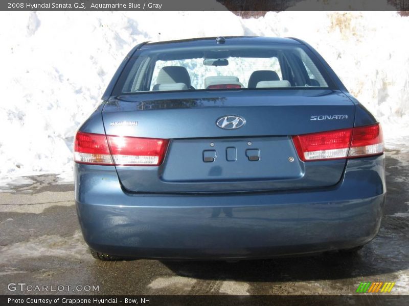 Aquamarine Blue / Gray 2008 Hyundai Sonata GLS