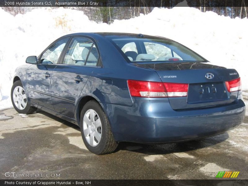 Aquamarine Blue / Gray 2008 Hyundai Sonata GLS