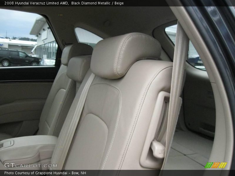 Black Diamond Metallic / Beige 2008 Hyundai Veracruz Limited AWD