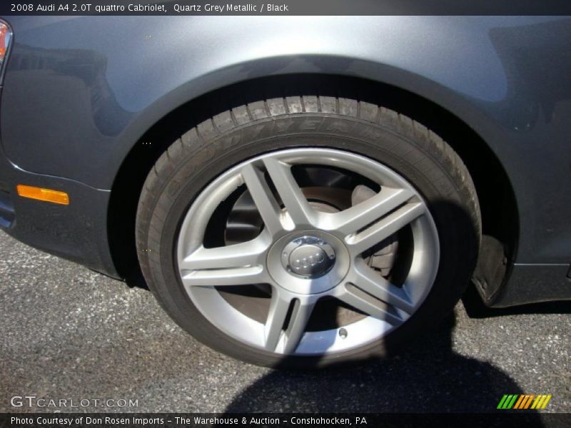 Quartz Grey Metallic / Black 2008 Audi A4 2.0T quattro Cabriolet