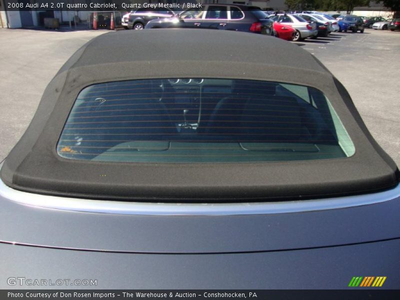 Quartz Grey Metallic / Black 2008 Audi A4 2.0T quattro Cabriolet