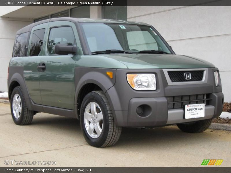 Galapagos Green Metallic / Gray 2004 Honda Element EX AWD