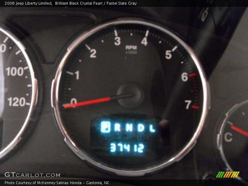 Brilliant Black Crystal Pearl / Pastel Slate Gray 2008 Jeep Liberty Limited
