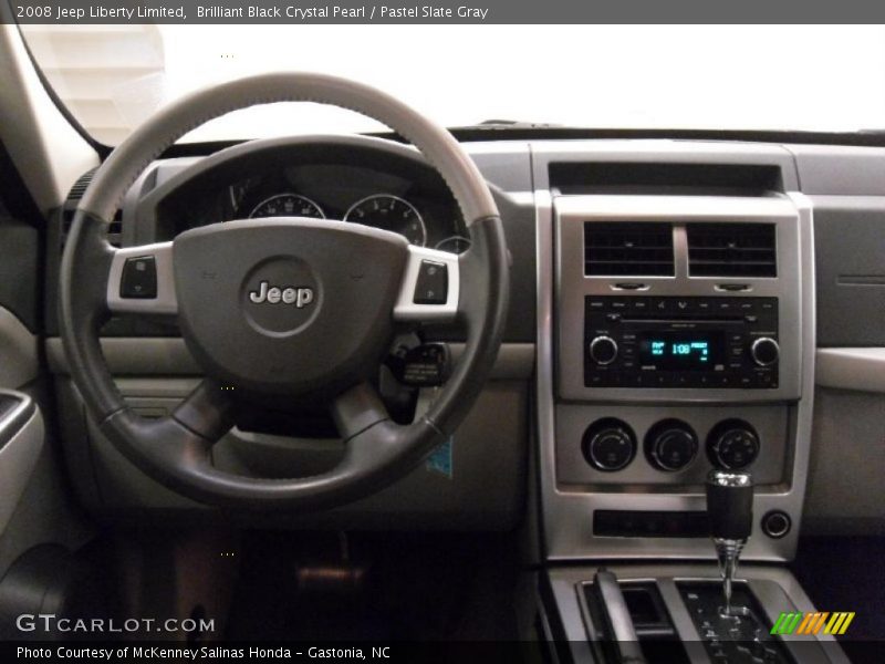 Brilliant Black Crystal Pearl / Pastel Slate Gray 2008 Jeep Liberty Limited