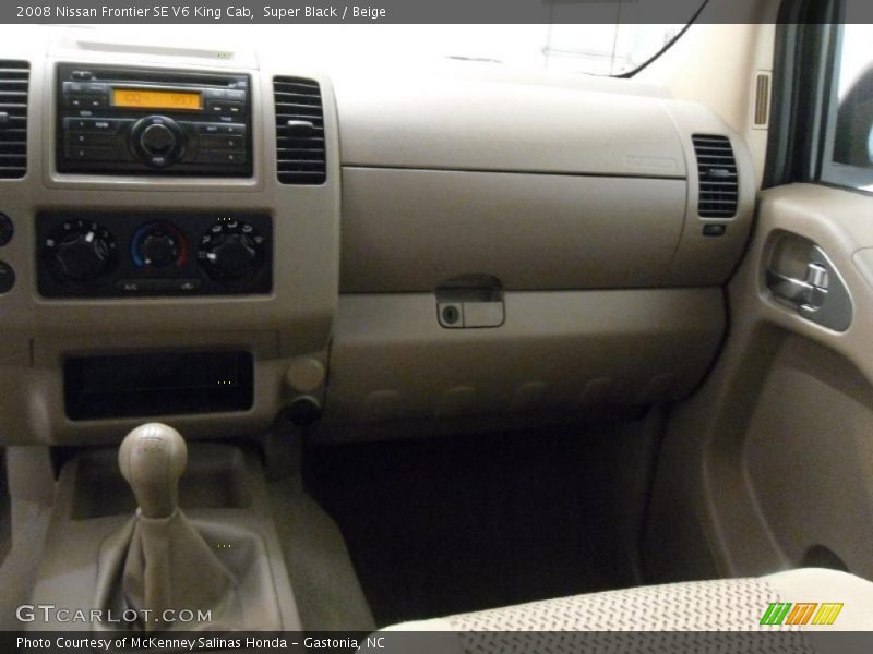 Super Black / Beige 2008 Nissan Frontier SE V6 King Cab