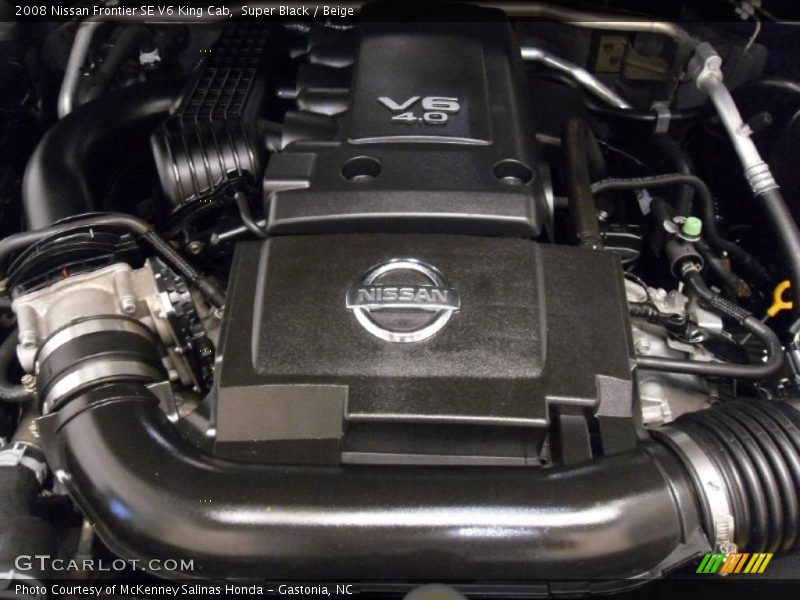 Super Black / Beige 2008 Nissan Frontier SE V6 King Cab