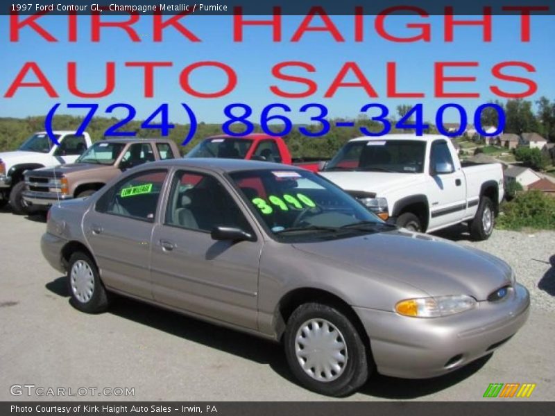 Champagne Metallic / Pumice 1997 Ford Contour GL
