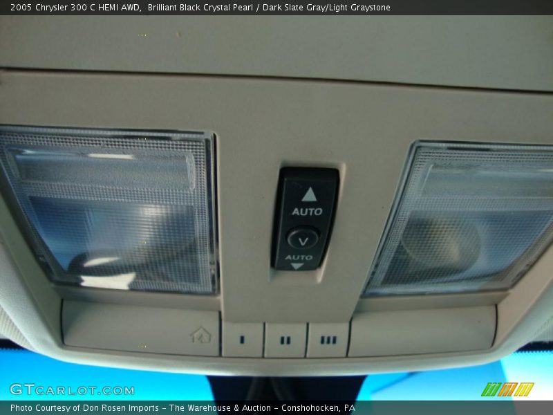 Brilliant Black Crystal Pearl / Dark Slate Gray/Light Graystone 2005 Chrysler 300 C HEMI AWD