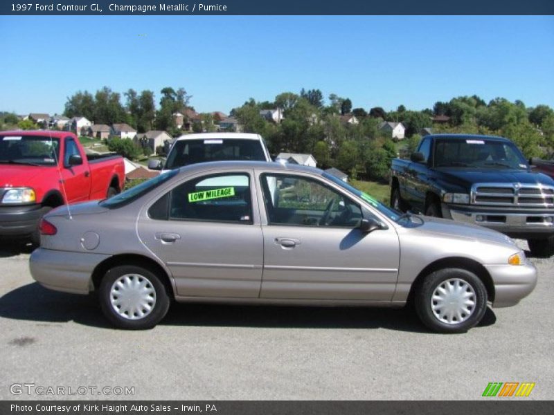 Champagne Metallic / Pumice 1997 Ford Contour GL