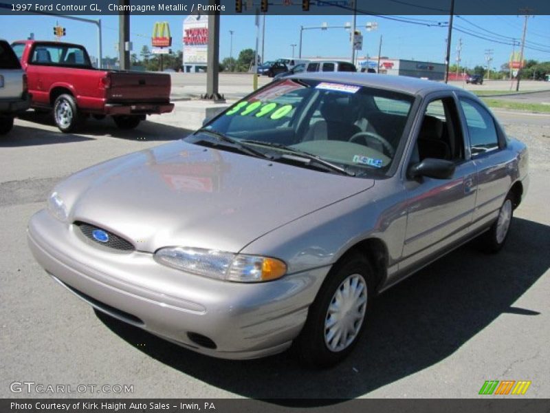 Champagne Metallic / Pumice 1997 Ford Contour GL