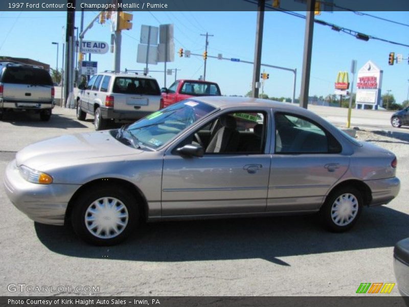 Champagne Metallic / Pumice 1997 Ford Contour GL