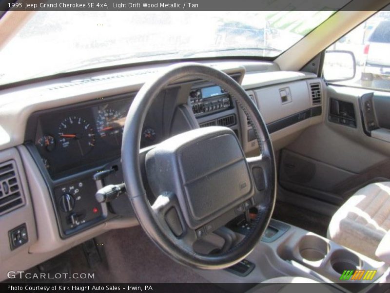 Light Drift Wood Metallic / Tan 1995 Jeep Grand Cherokee SE 4x4