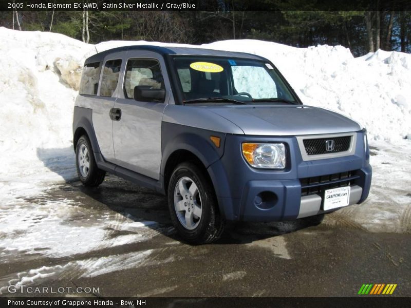 Satin Silver Metallic / Gray/Blue 2005 Honda Element EX AWD