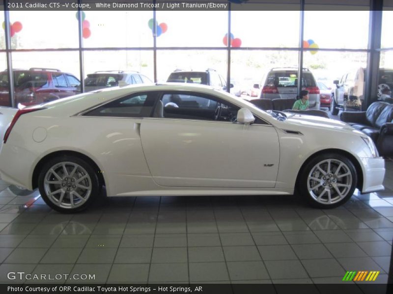 White Diamond Tricoat / Light Titanium/Ebony 2011 Cadillac CTS -V Coupe