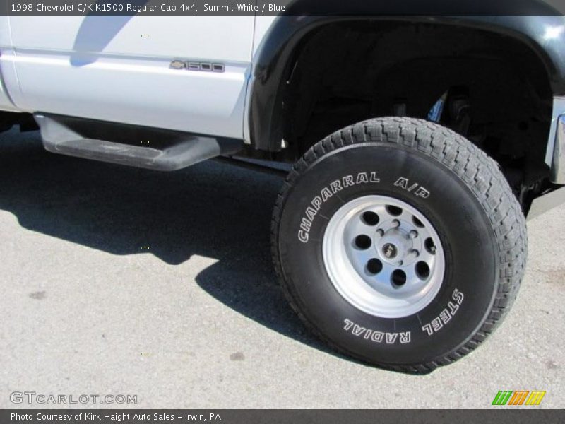 Summit White / Blue 1998 Chevrolet C/K K1500 Regular Cab 4x4