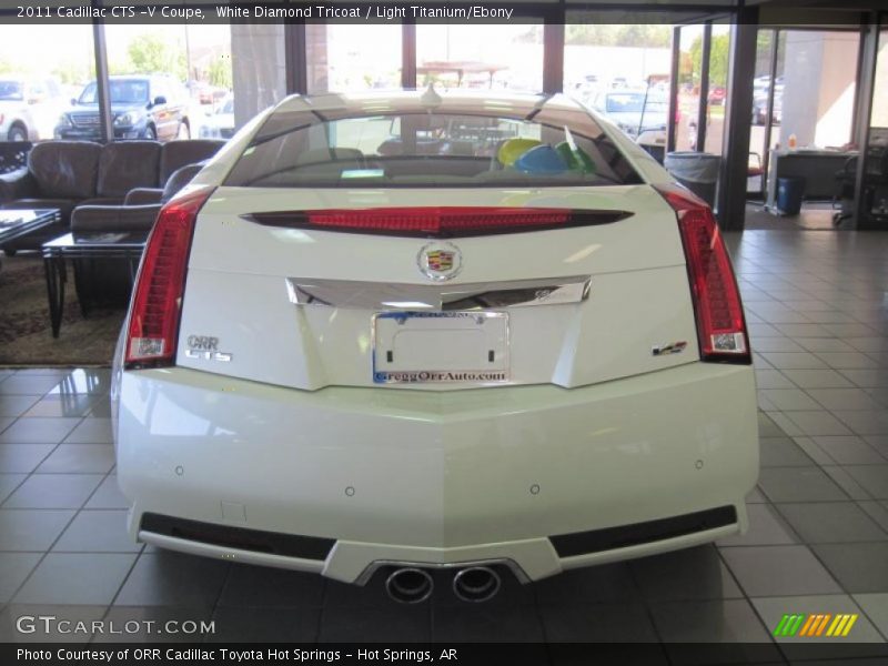 White Diamond Tricoat / Light Titanium/Ebony 2011 Cadillac CTS -V Coupe