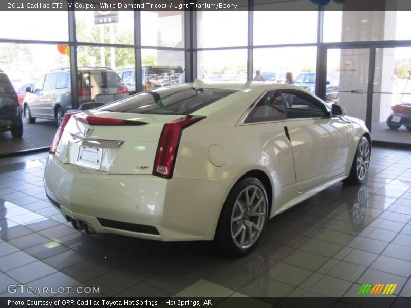 White Diamond Tricoat / Light Titanium/Ebony 2011 Cadillac CTS -V Coupe