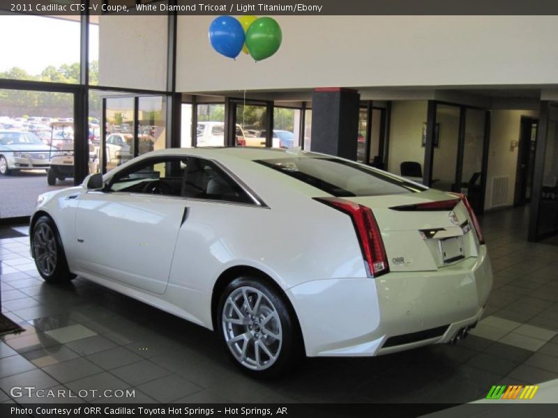 White Diamond Tricoat / Light Titanium/Ebony 2011 Cadillac CTS -V Coupe