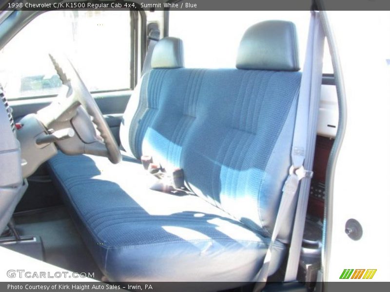 Summit White / Blue 1998 Chevrolet C/K K1500 Regular Cab 4x4