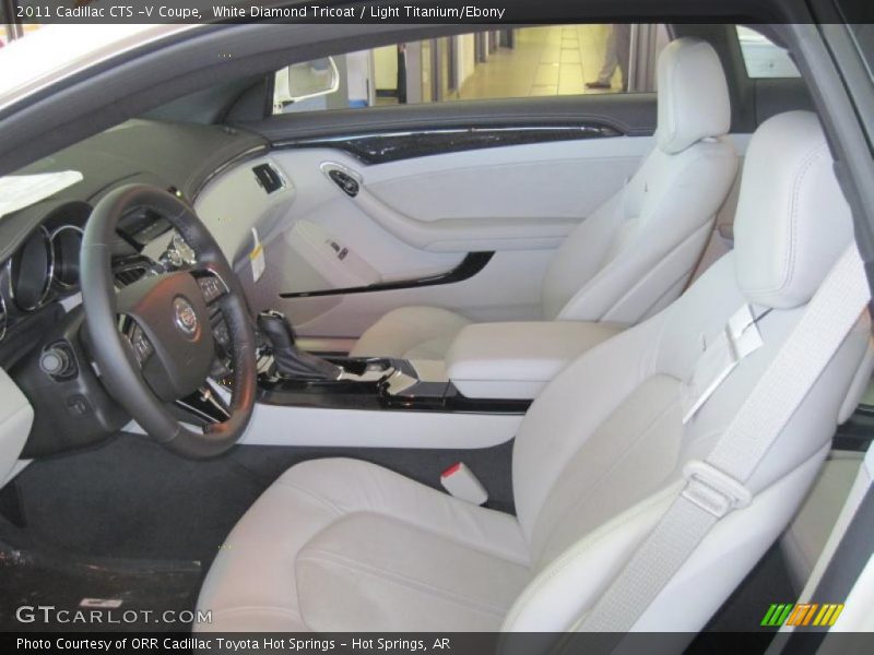 White Diamond Tricoat / Light Titanium/Ebony 2011 Cadillac CTS -V Coupe