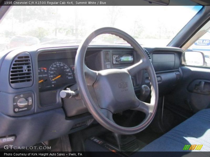Summit White / Blue 1998 Chevrolet C/K K1500 Regular Cab 4x4