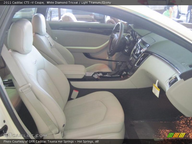 White Diamond Tricoat / Light Titanium/Ebony 2011 Cadillac CTS -V Coupe