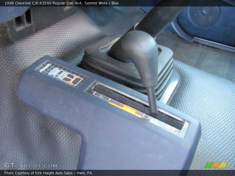 Summit White / Blue 1998 Chevrolet C/K K1500 Regular Cab 4x4