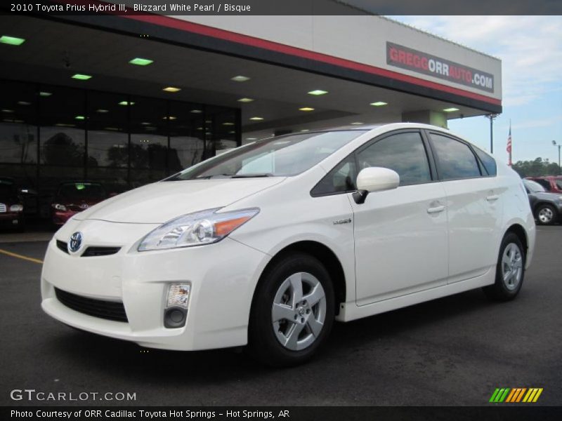 Blizzard White Pearl / Bisque 2010 Toyota Prius Hybrid III